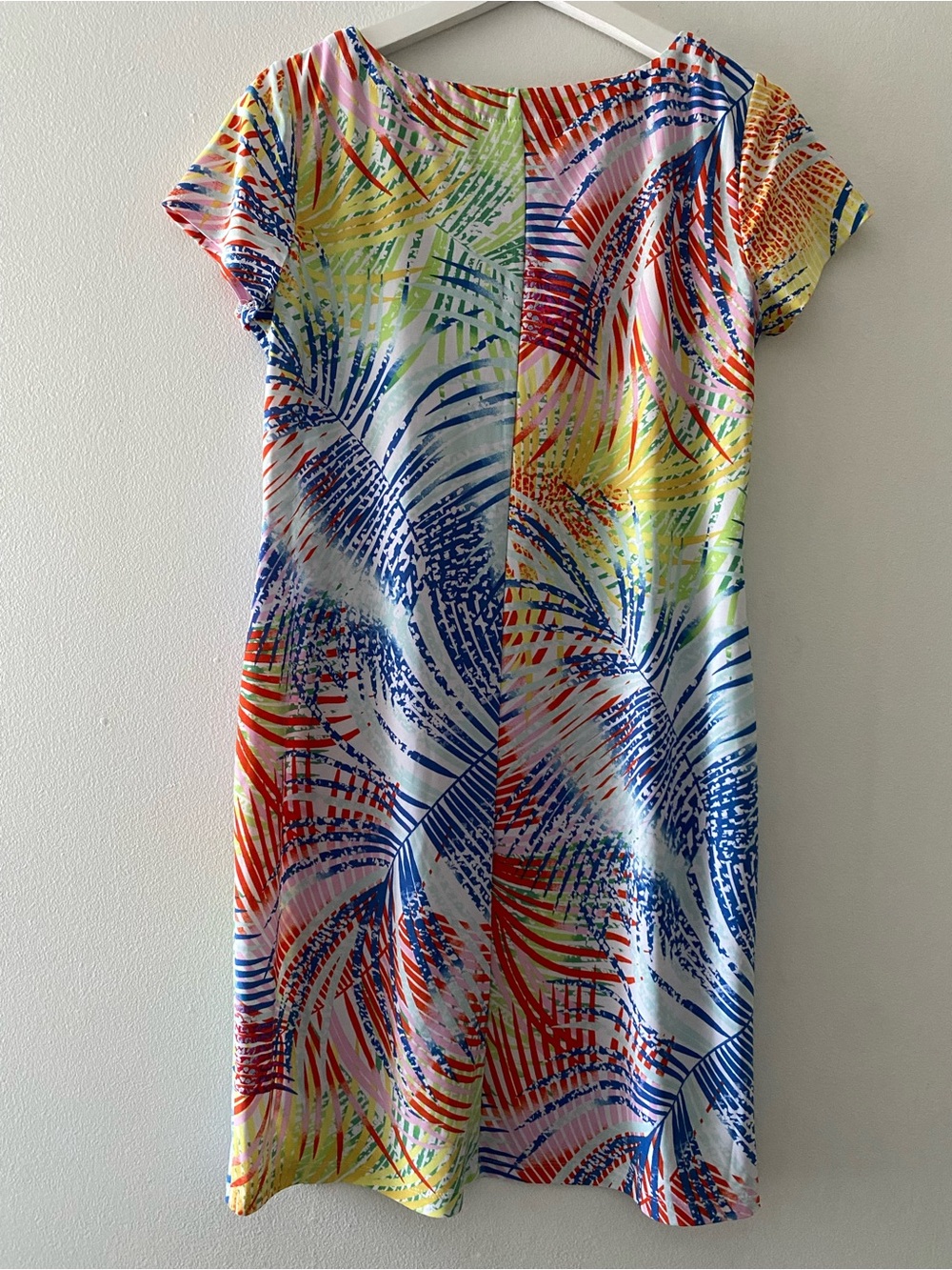 Cappagallo Colorful Tropical Print Short Sleeve Dress - Picture 3 of 9